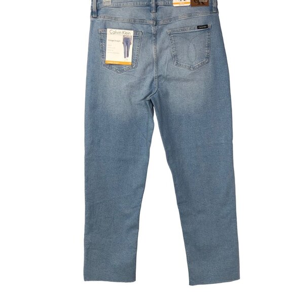 CALVIN KLEIN HIGH VINTAGE STRAIGHT JEANS NEW WITH TAG - Picture 8 of 14